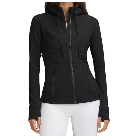 Lululemon Hooded Define Jacket Black Nulu Slim Fit Zip Up Size 6 - Picture 1 of 12